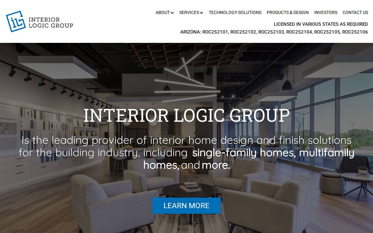 Interior Logic Group website preview