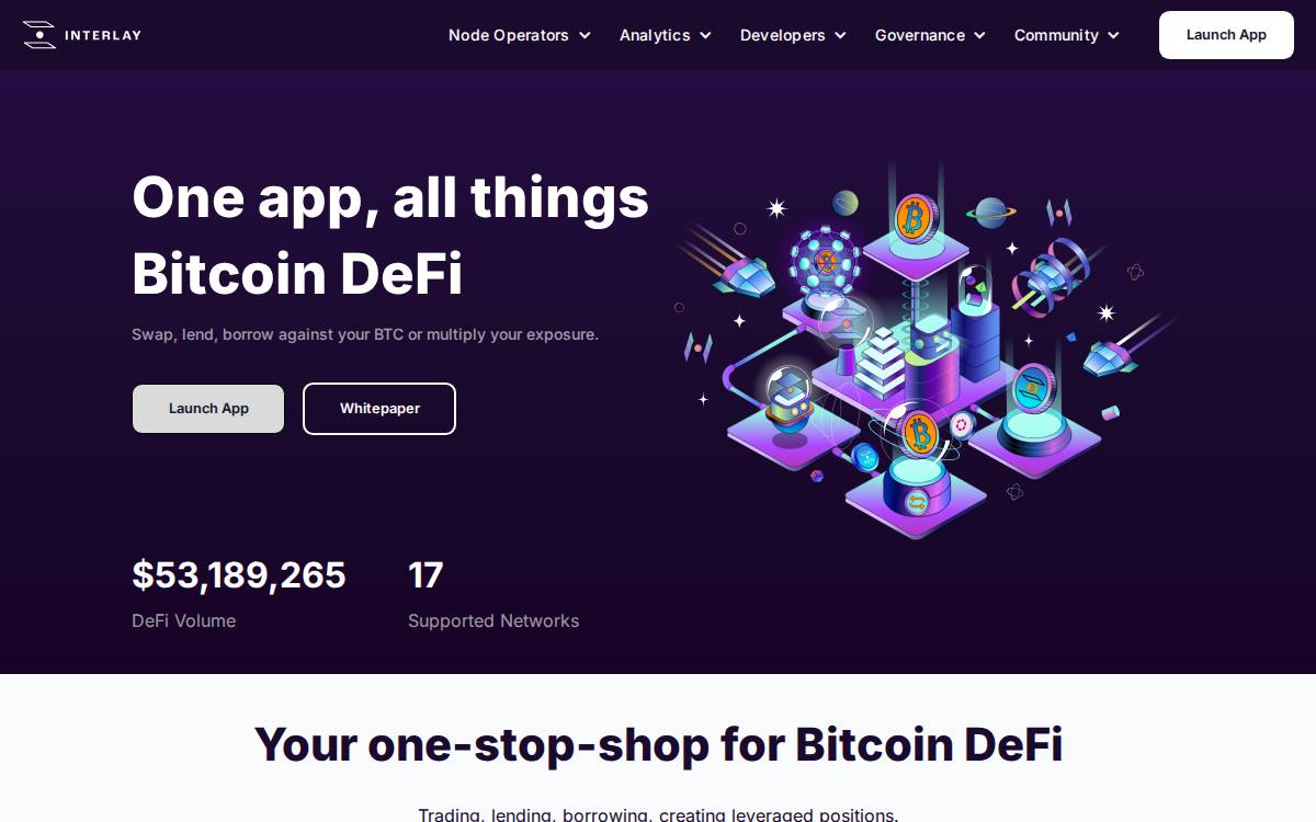 Interlay website preview