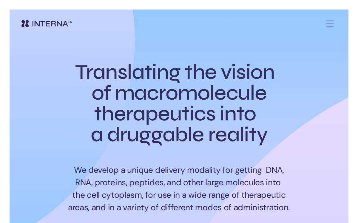 InteRNA website preview
