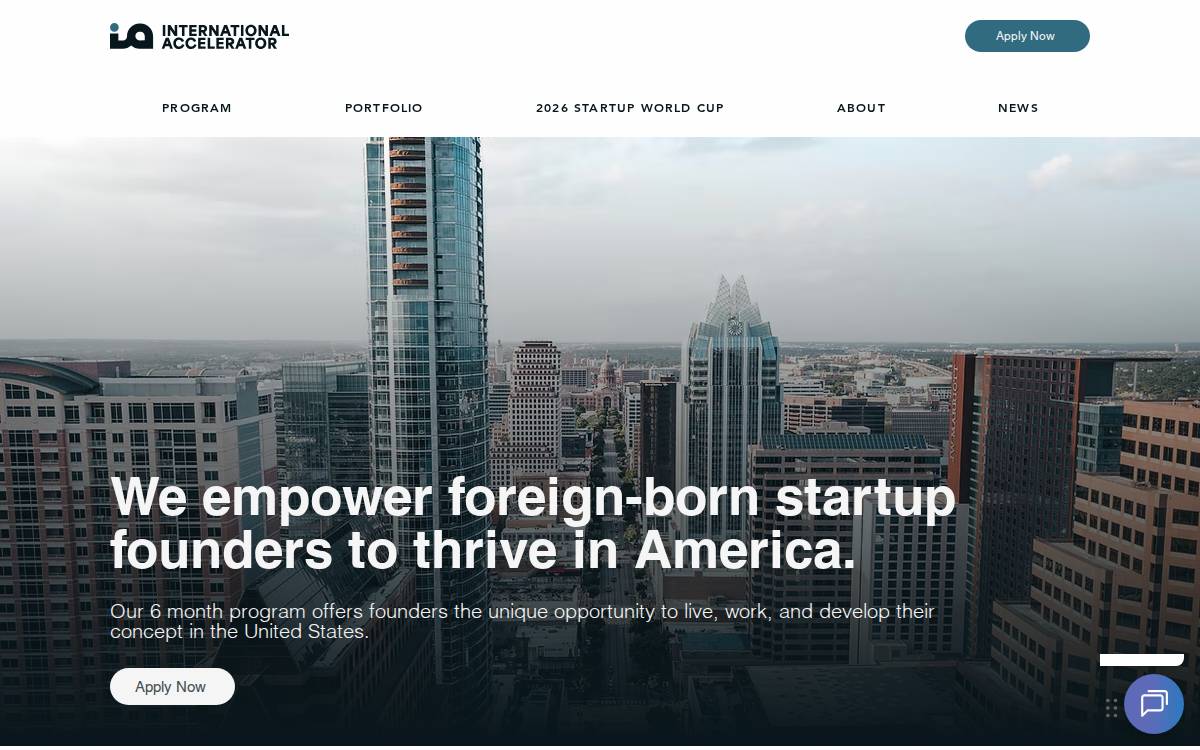 International Accelerator website preview
