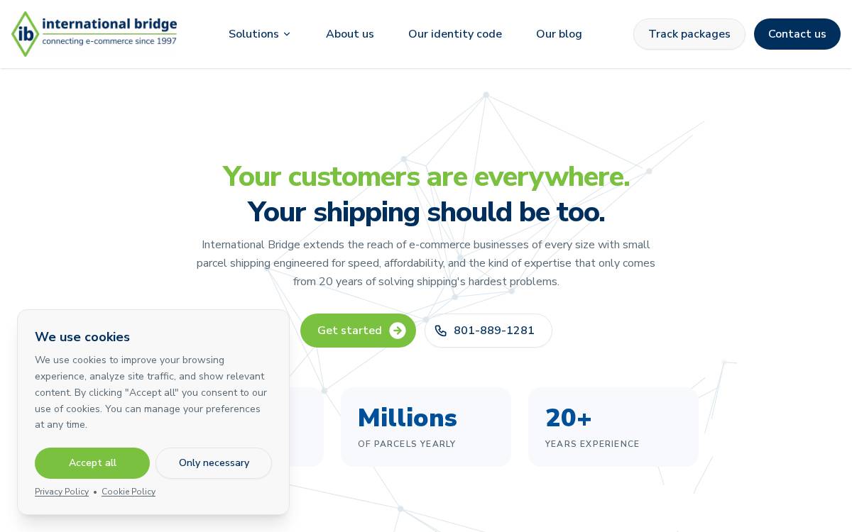 International Bridge website preview