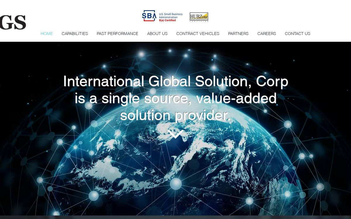 International Global Solutions website preview
