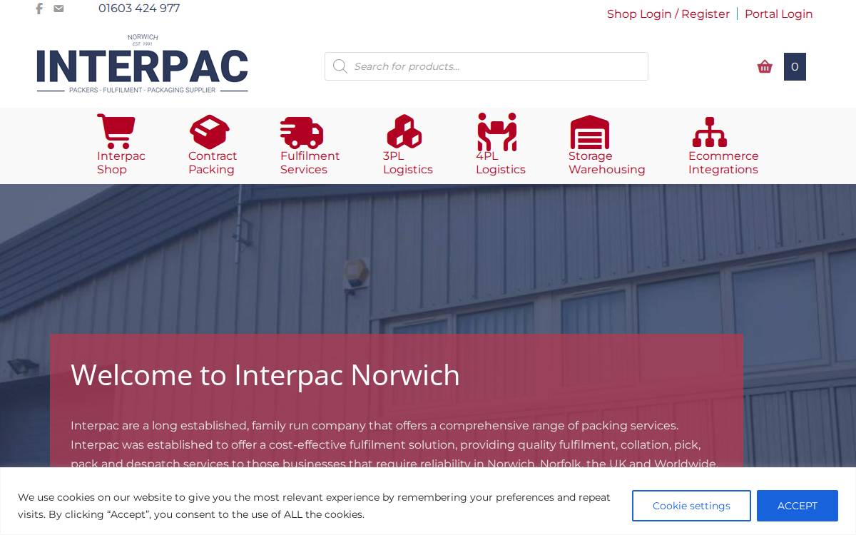 Interpac Seed website preview