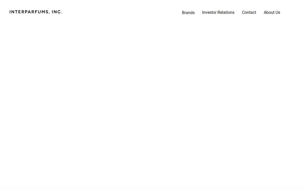 Interparfumsinc website preview