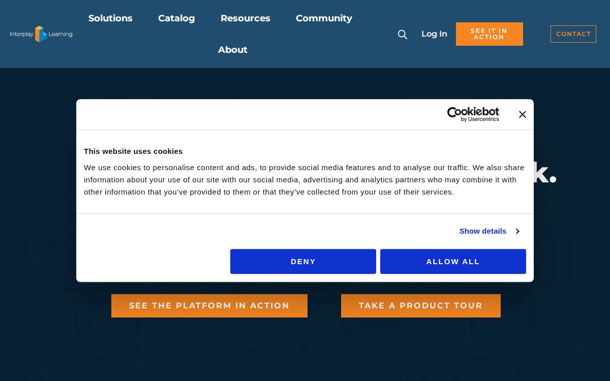Interplay Learning website preview