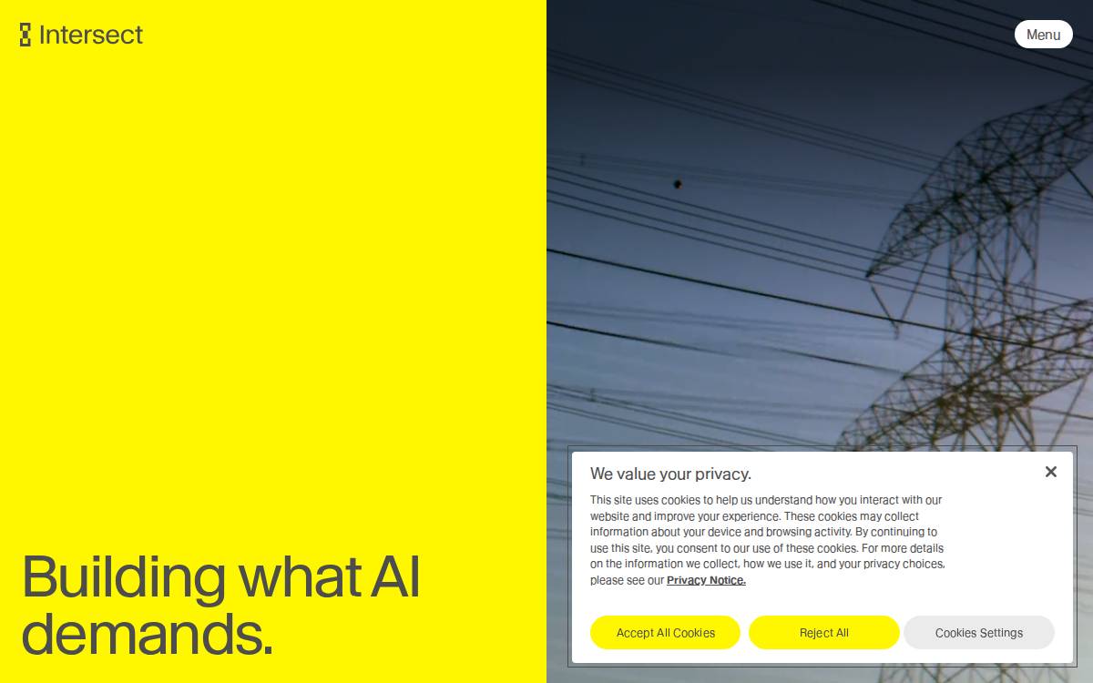 Intersect website preview