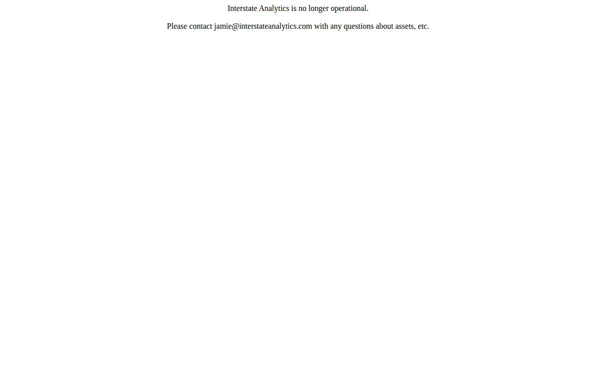 Interstate Analytics website preview