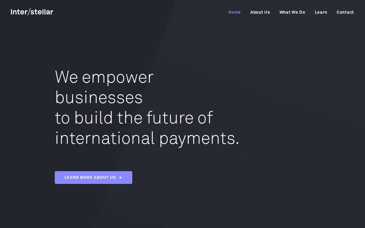 Interstellar website preview