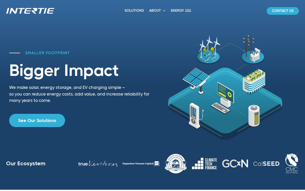 Intertie website preview