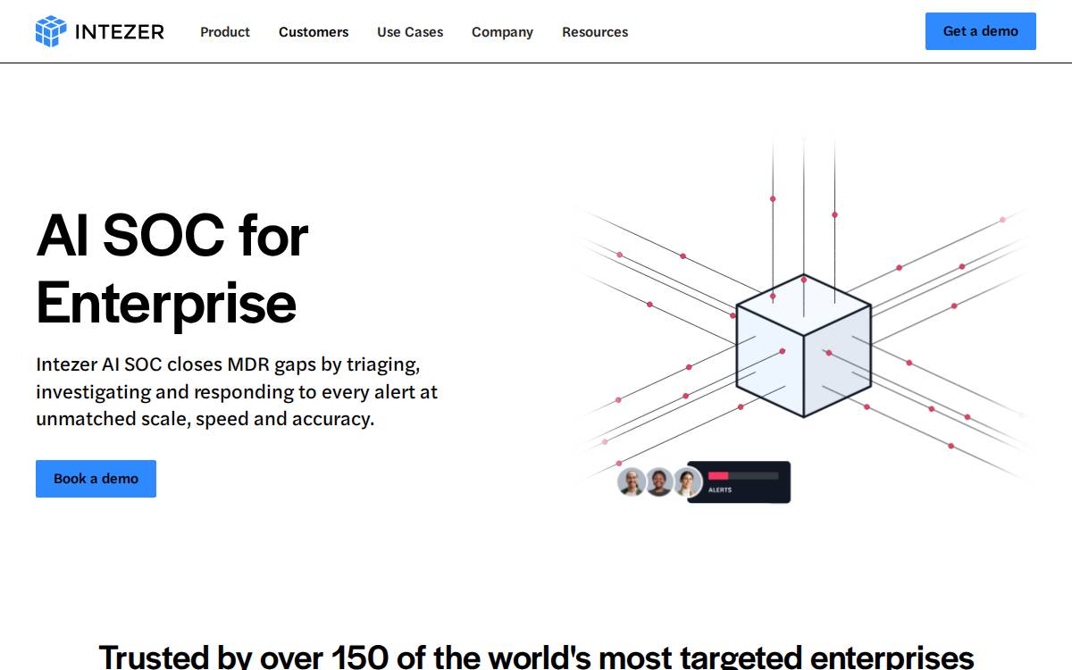 Intezer website preview