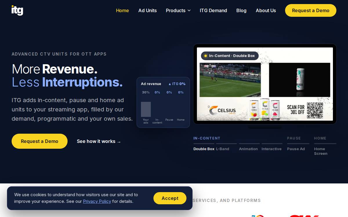 Inthegame website preview