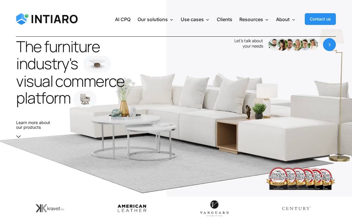 Intiaro website preview