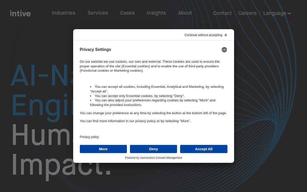 intive website preview