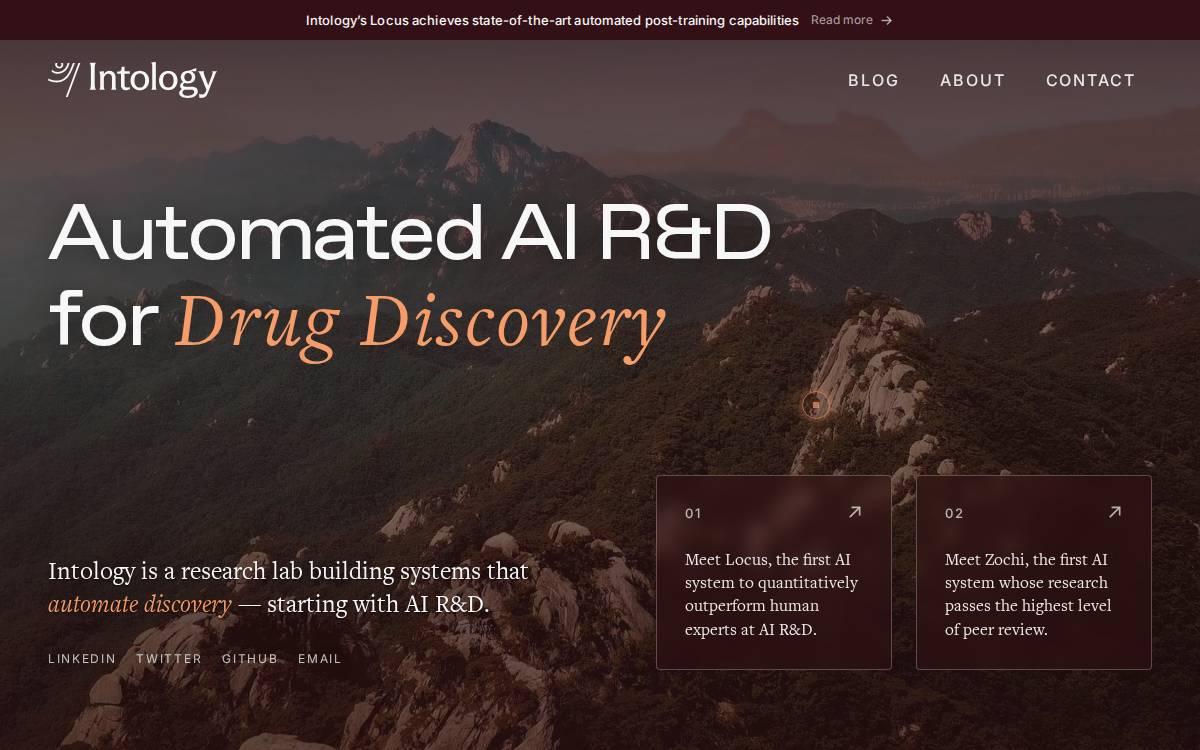 Intology website preview