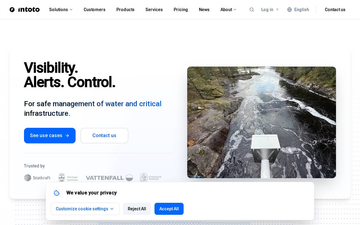 Intoto website preview