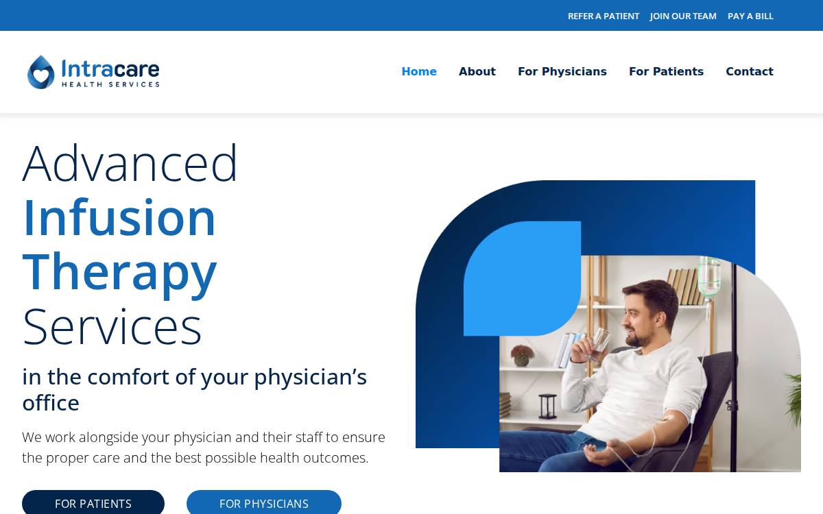 Intracare website preview