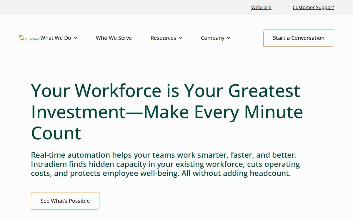 Intradiem website preview