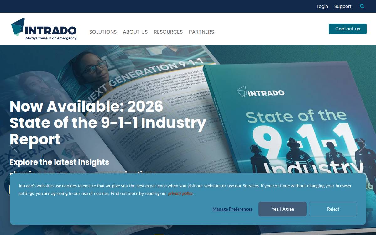 Intrado website preview