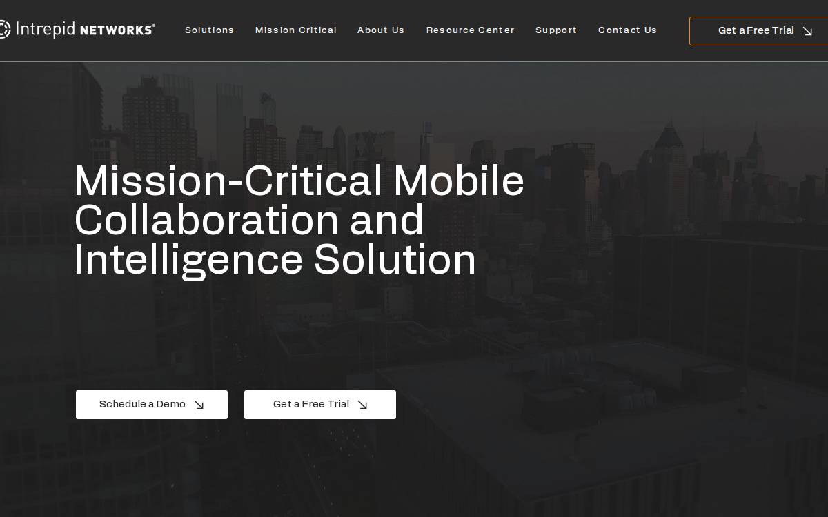 Intrepid Networks website preview