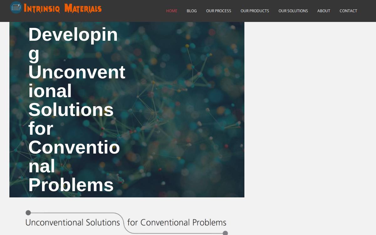 Intrinsiq Materials website preview