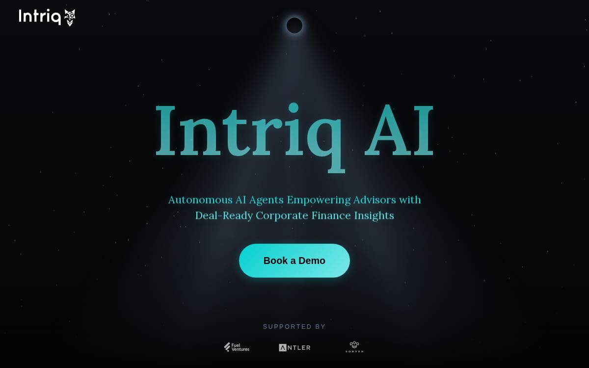 Intriq website preview