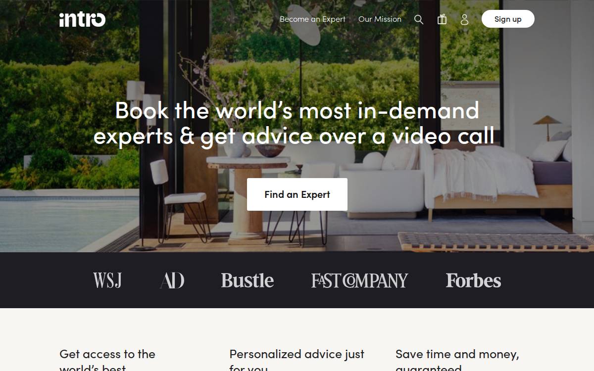 Intro website preview