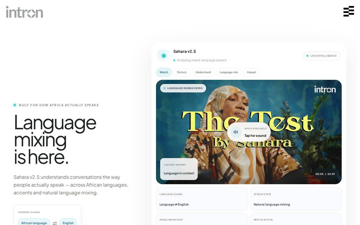Intron Health website preview