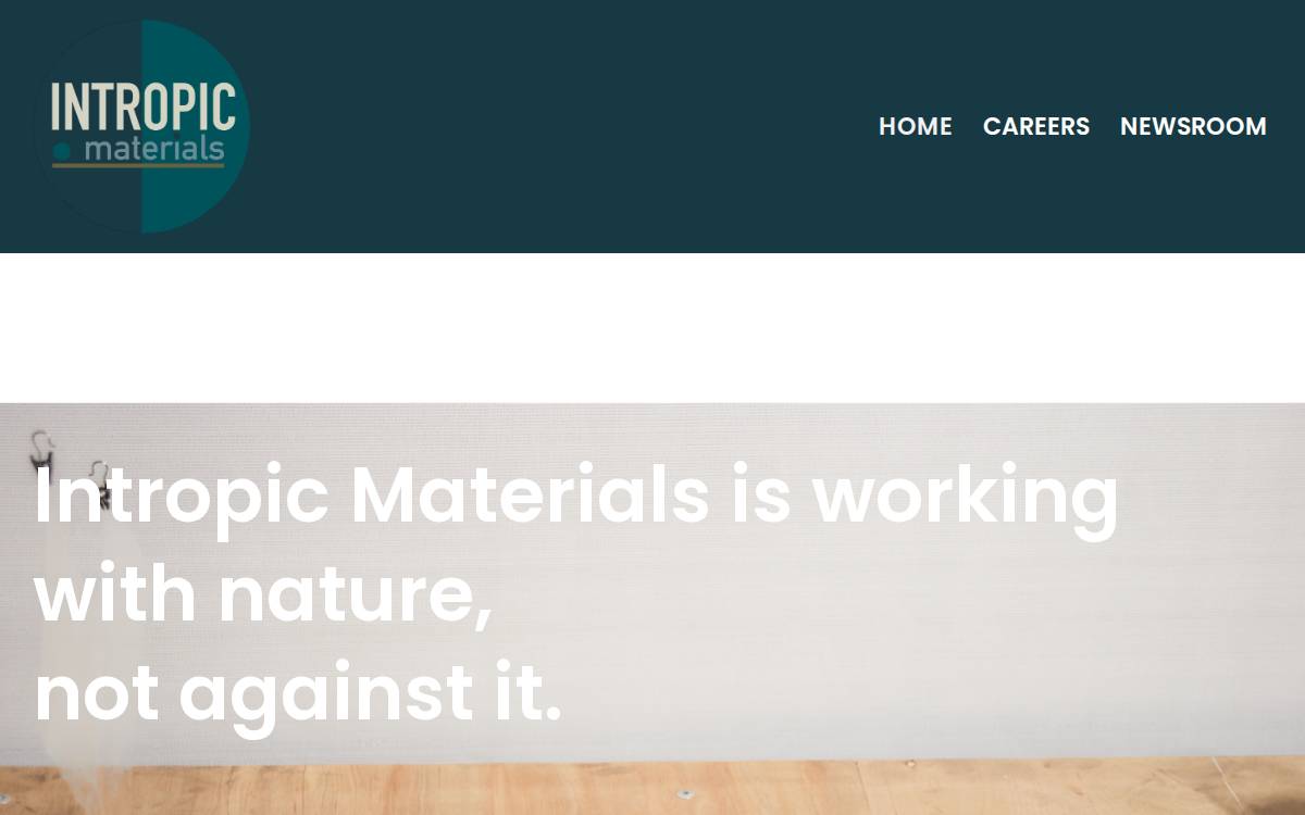 Intropic Materials website preview