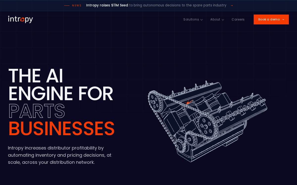 Intropy AI website preview