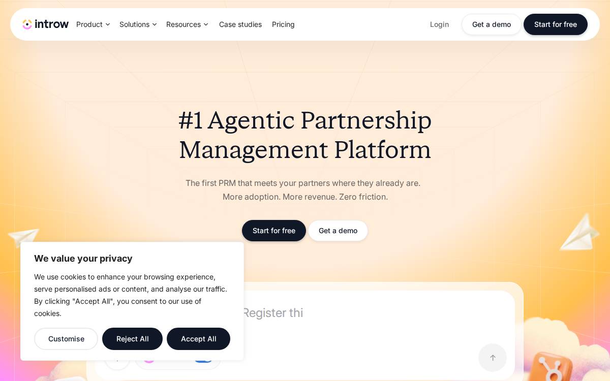 Introw website preview