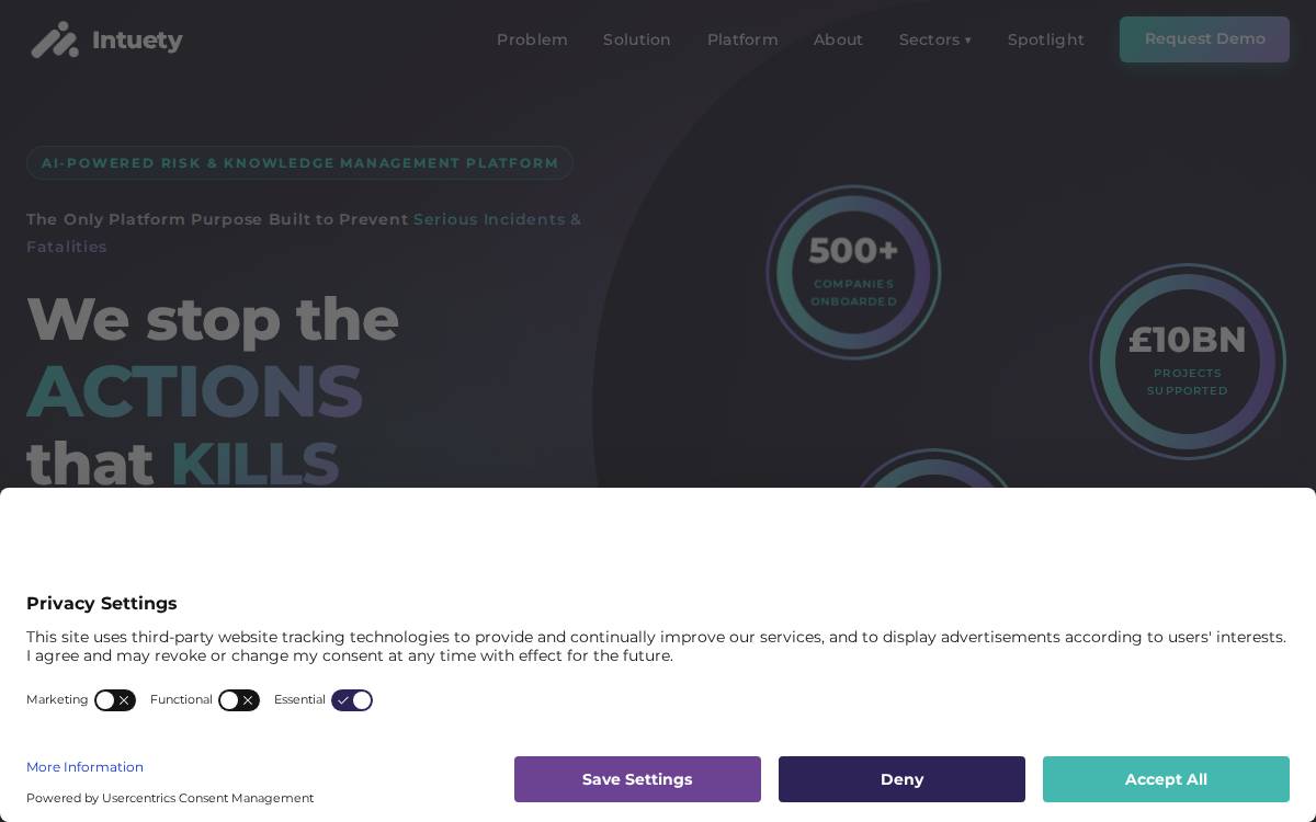 Intuety website preview