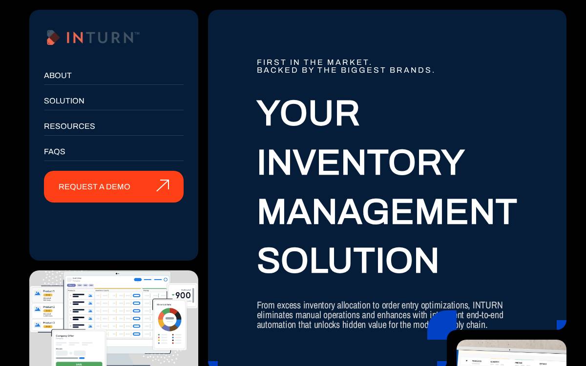 INTURN website preview