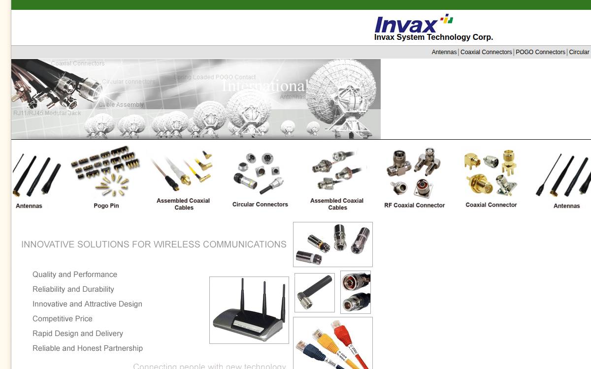 Invaxsystem website preview