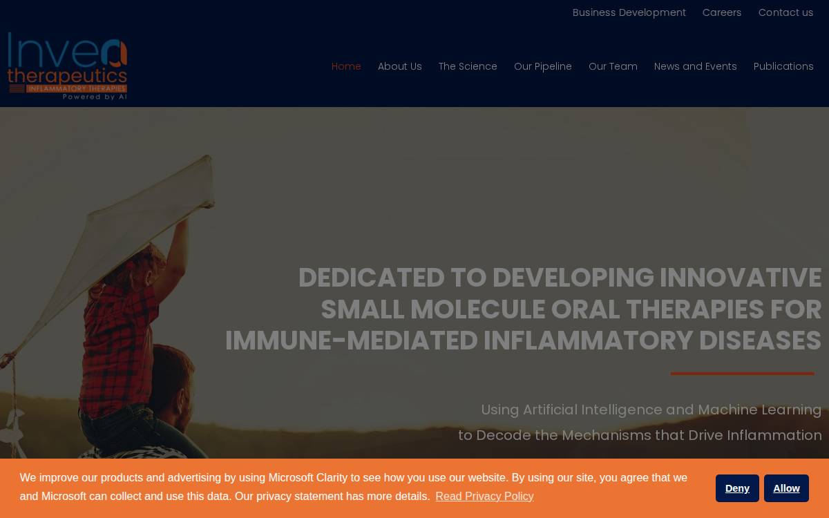 Invea Therapeutics, Inc. website preview