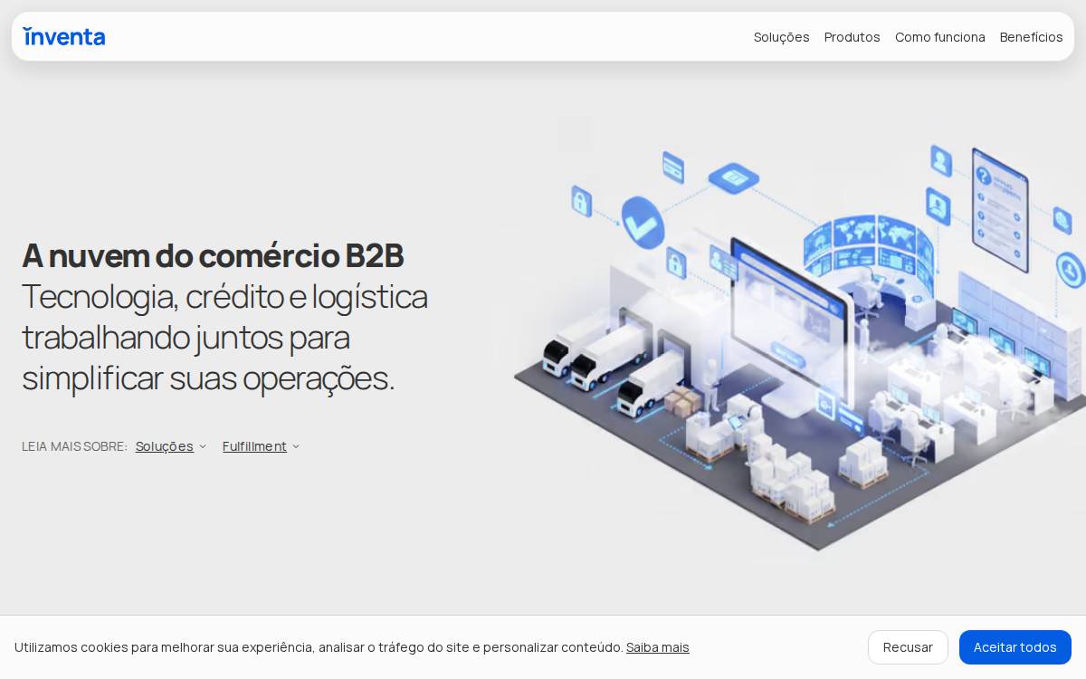 Inventa website preview