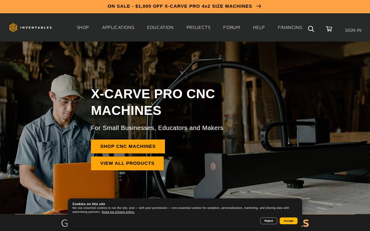 Inventables website preview