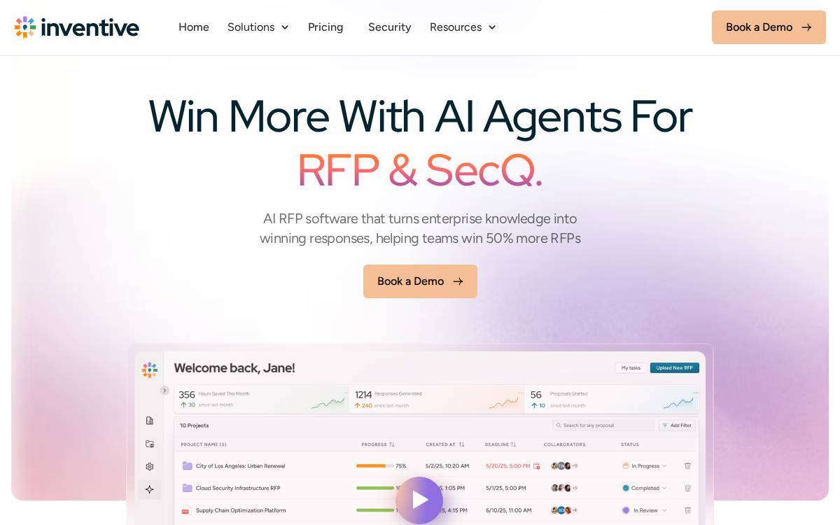 Inventive AI website preview