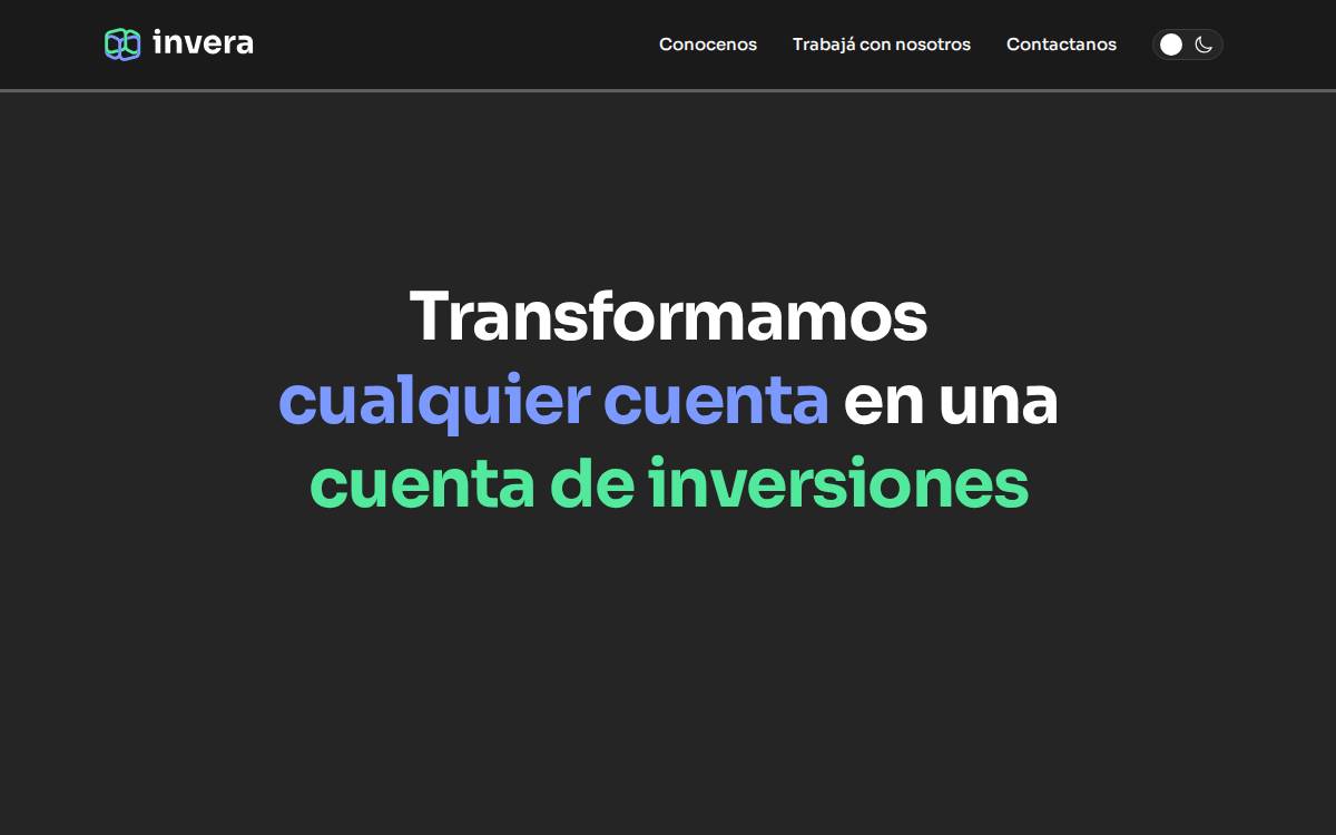 Invera website preview