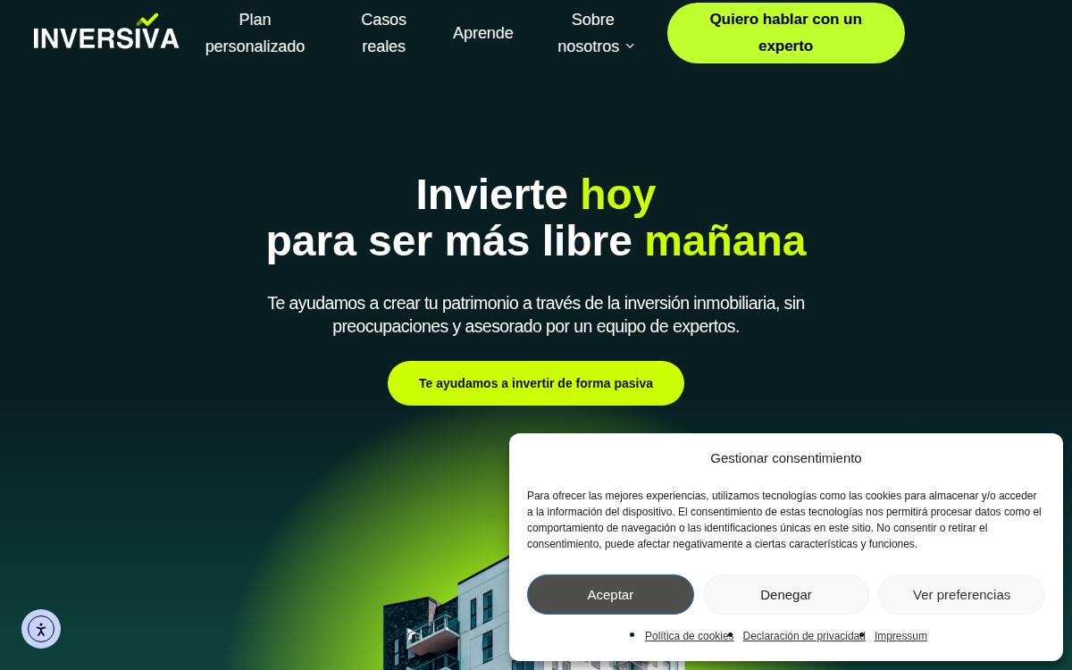 Inversiva website preview