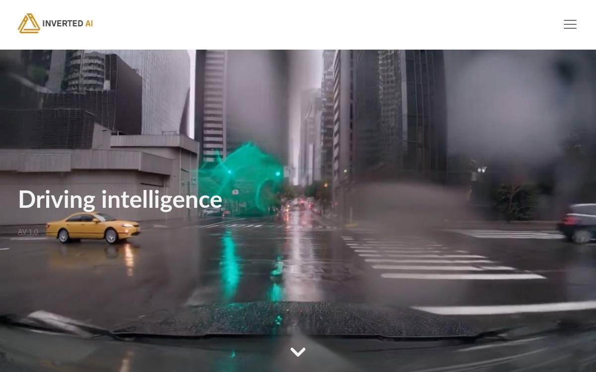 Inverted website preview