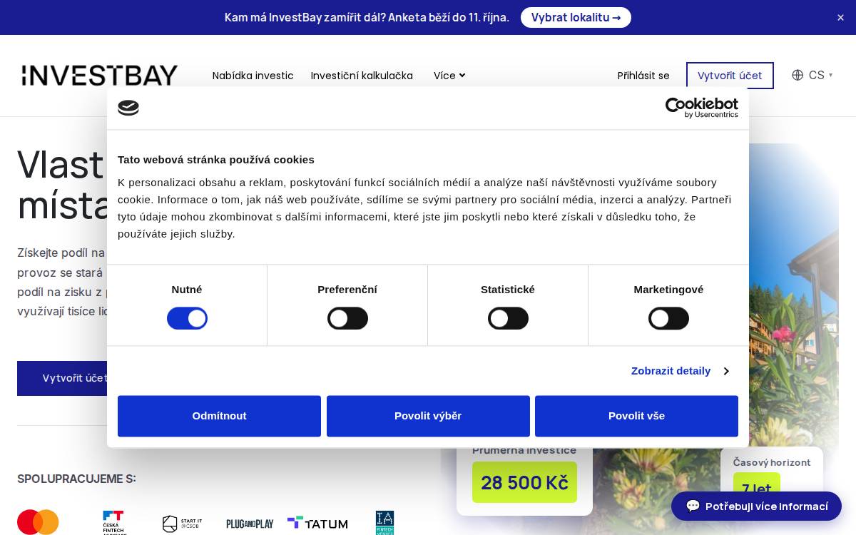 InvestBay website preview