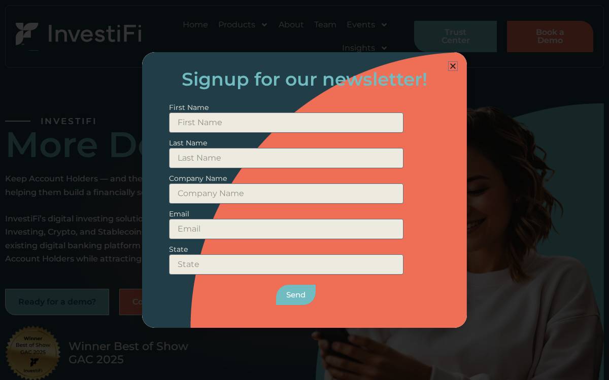 InvestiFi website preview