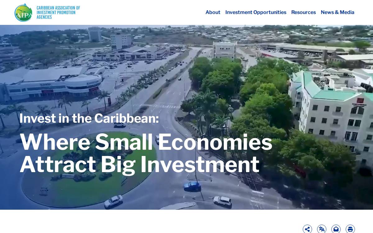 Investincaribbean website preview