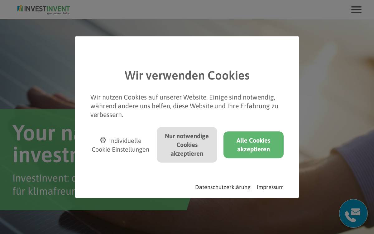 InvestInvent website preview