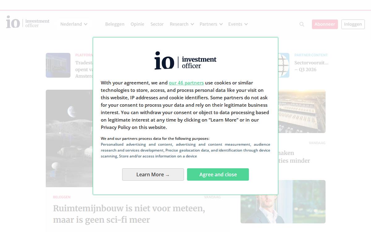 Investmentofficer website preview