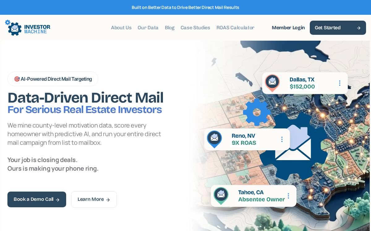Investormachine website preview