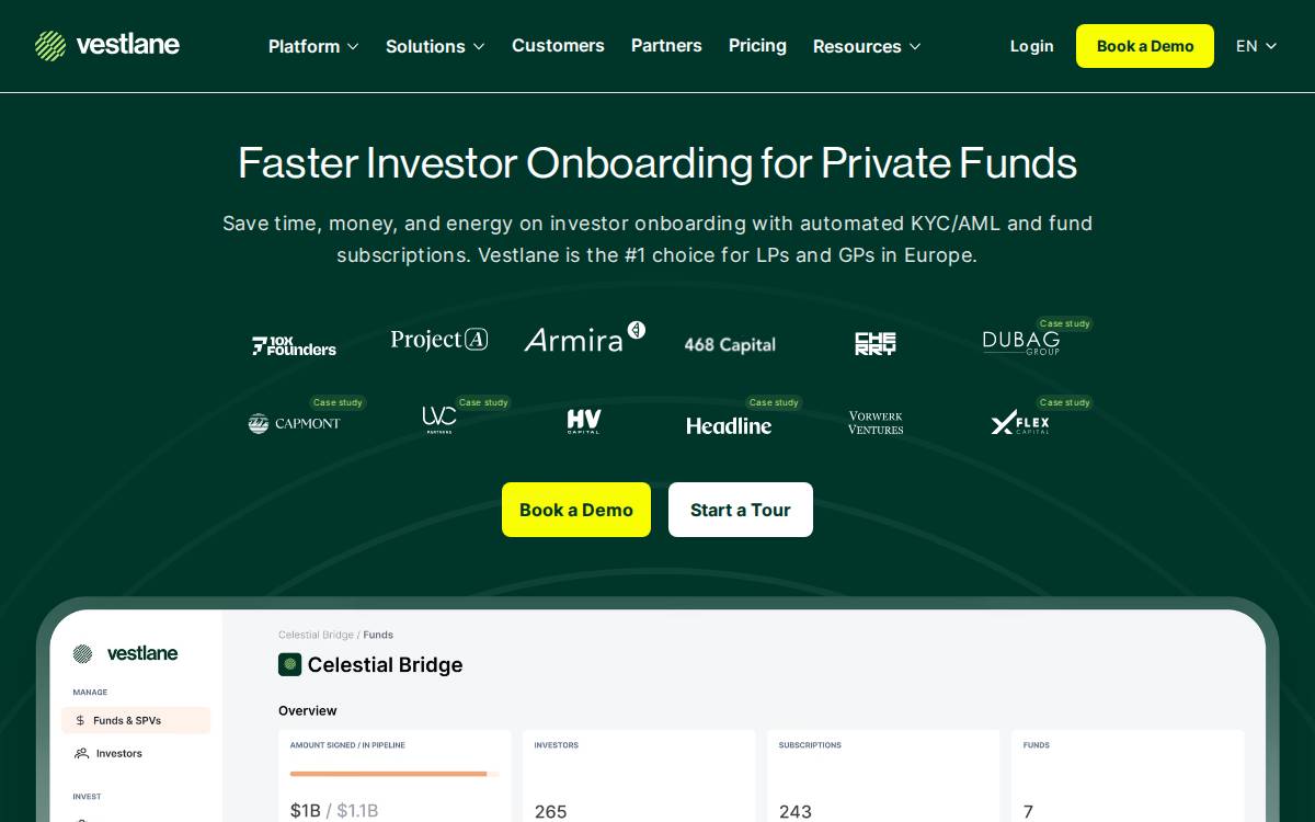 Investors Log In website preview