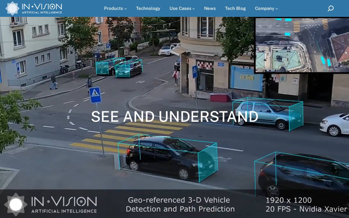 Invision AI website preview