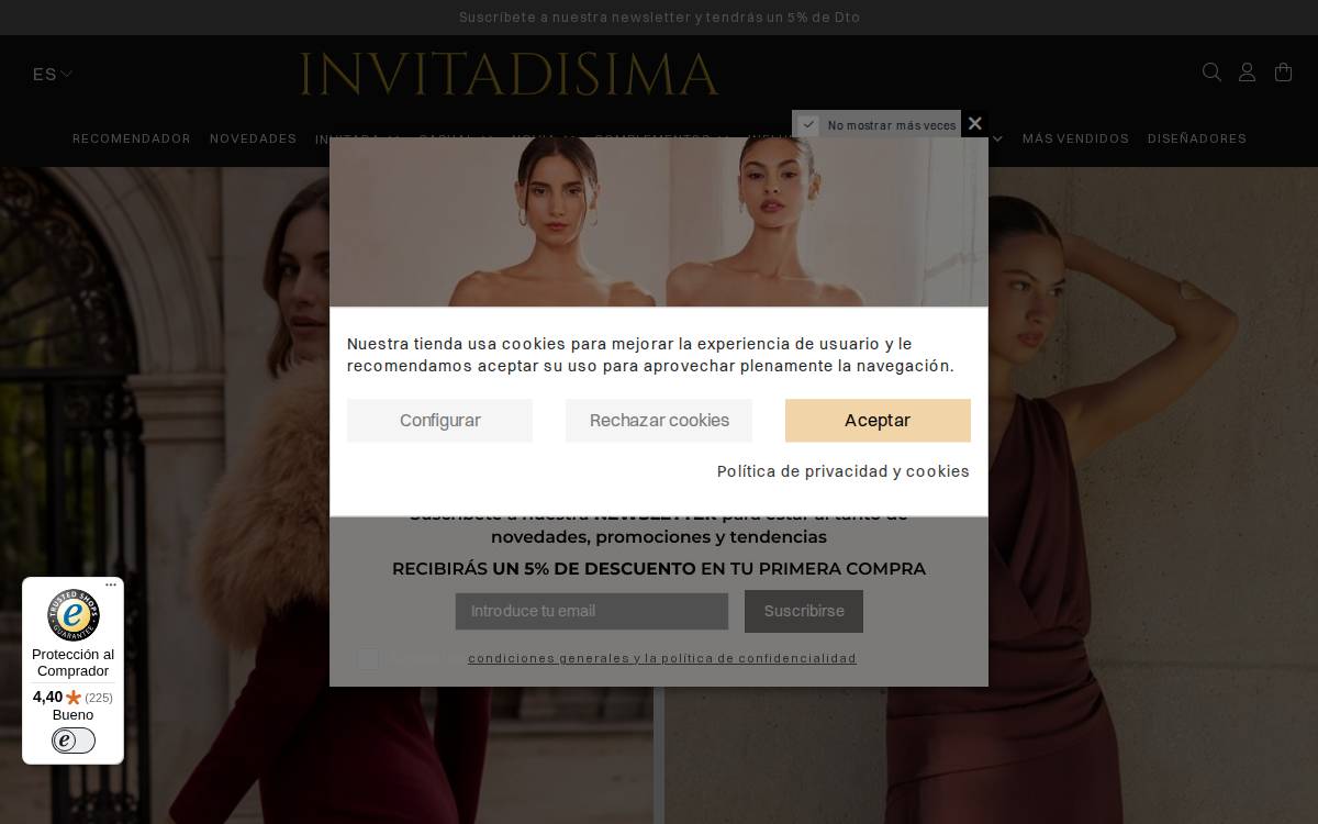Invitadisima website preview