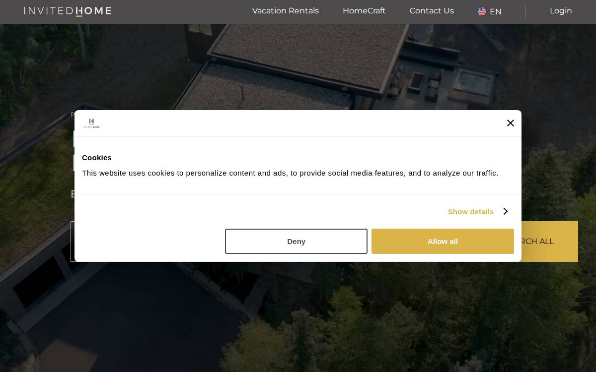 InvitedHome website preview